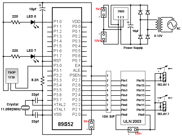 AC Remote Circuit Diagram